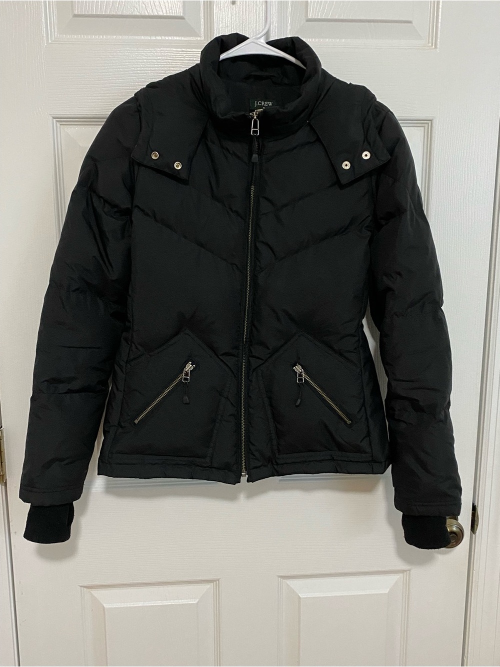 J.Crew Black Down Puffer Jacket | Size S